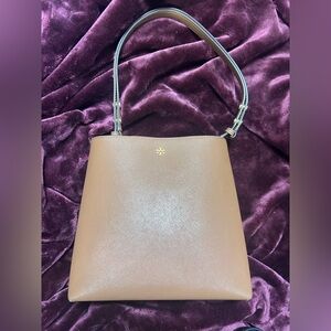 Tory Burch Tan Leather Shoulder Bag